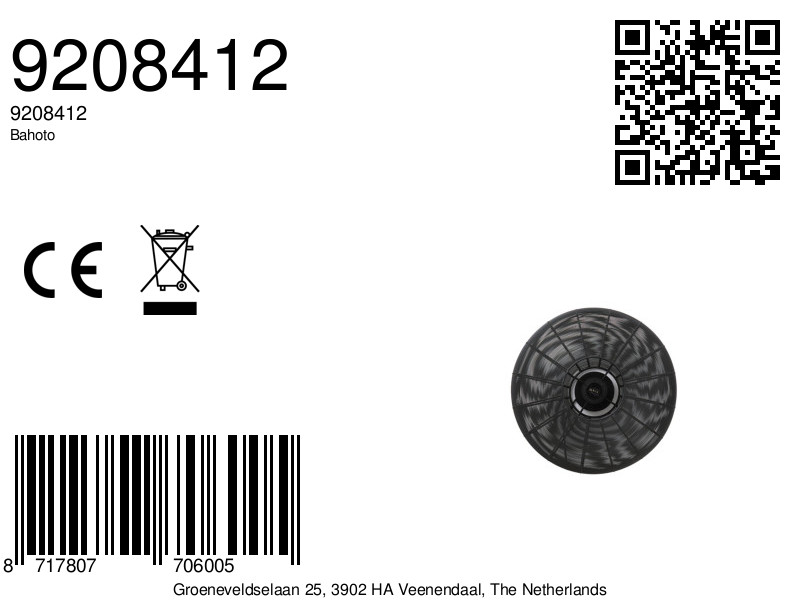 Suspension industrielle en fil noir Light & Living Bahoto – Image 8