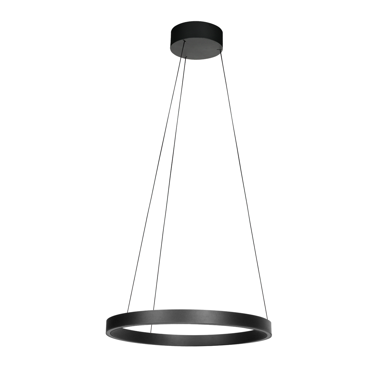 Suspension LED noire design réglable en forme d’anneau Steinhauer Mykty – Image 2