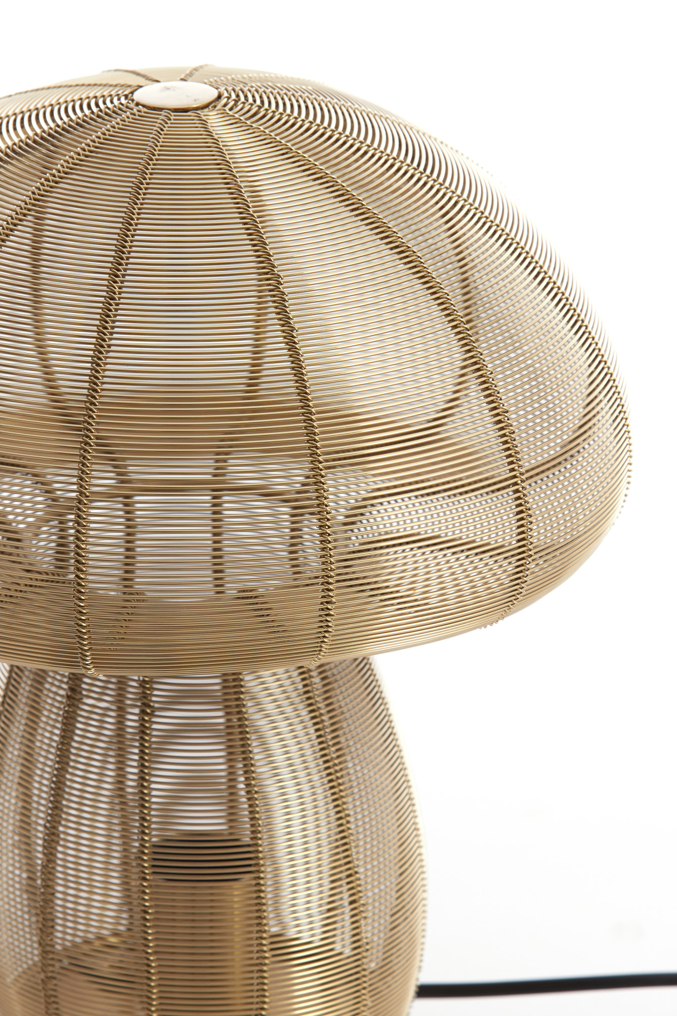 Conception de l'ombre de la lampe à fil doré Light & Living Mushroom – Image 3