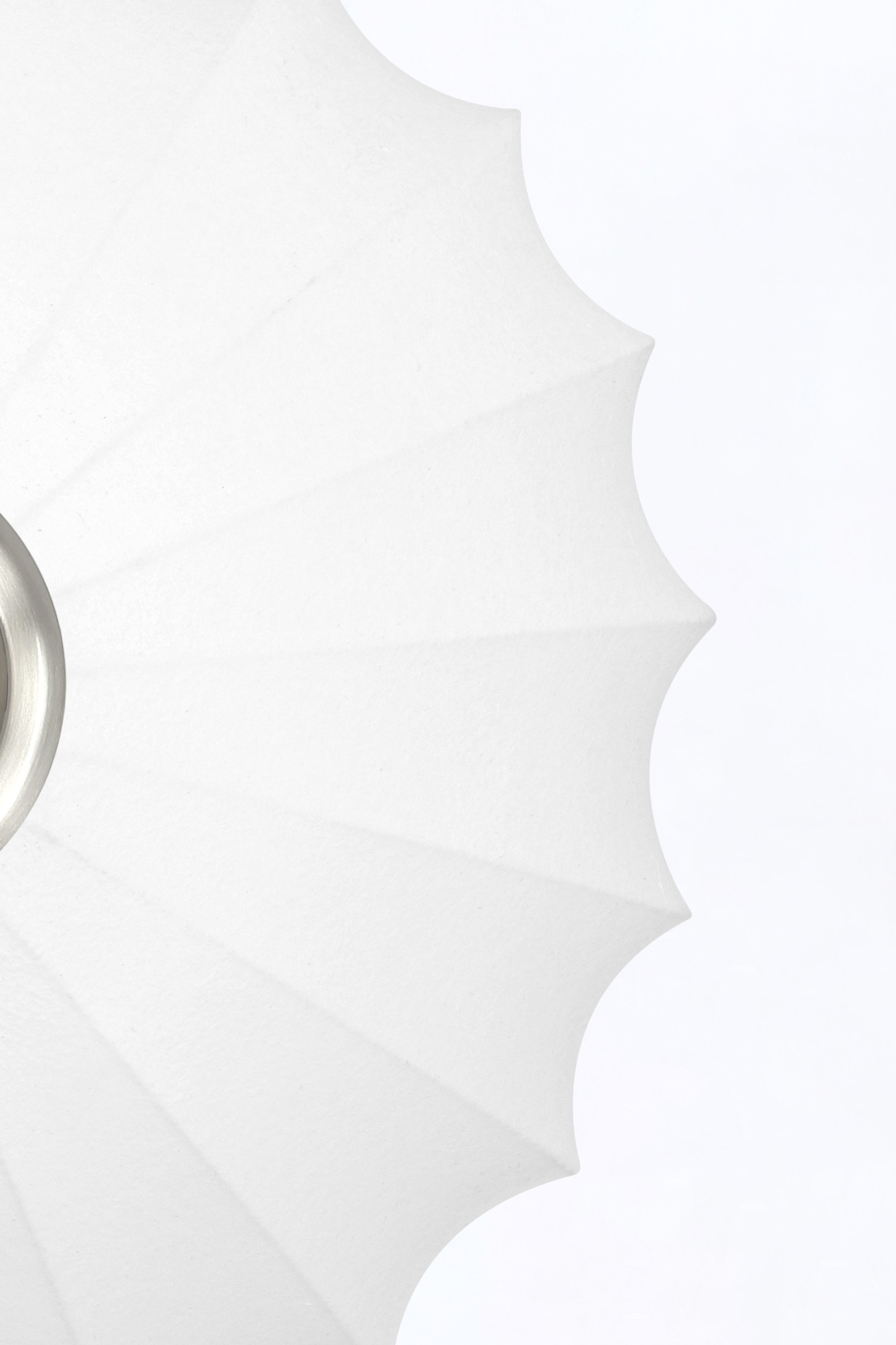 Plafonnier ovale en tissu blanc Light & Living Fay – Image 4