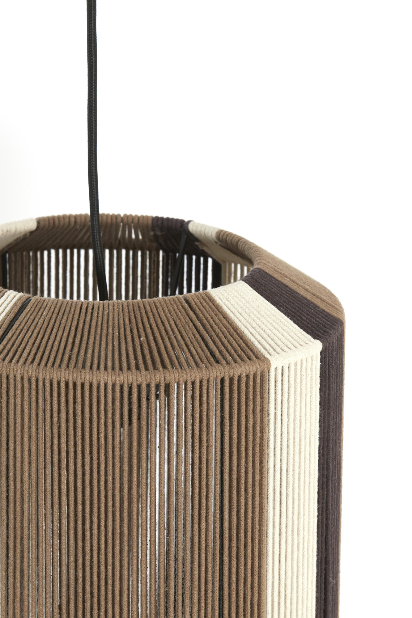 Suspension marron en carton Light & Living Kozana – Image 5