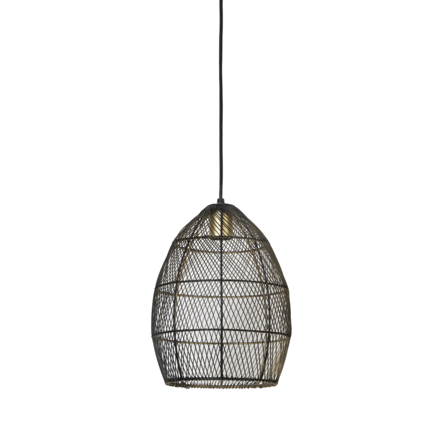 Suspension noire en fil au style industriel Light & Living Meya