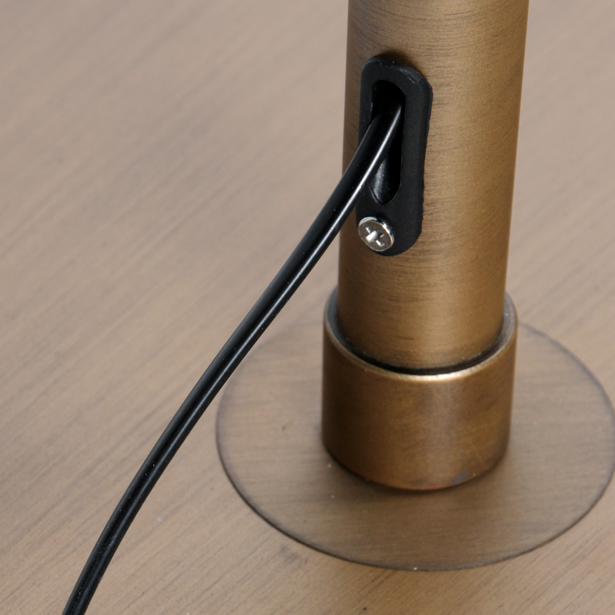 Lampadaire bronze classique avec abat-jour en jonc Steinhauer Sparkled Light – Image 14