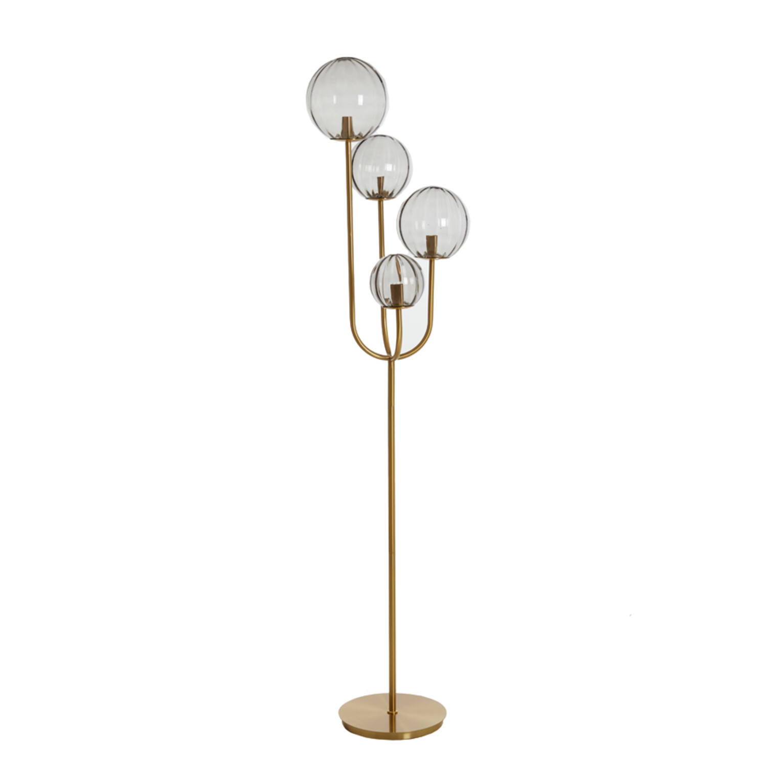 Lampe sur pied moderne avec des boules en verre Light & Living