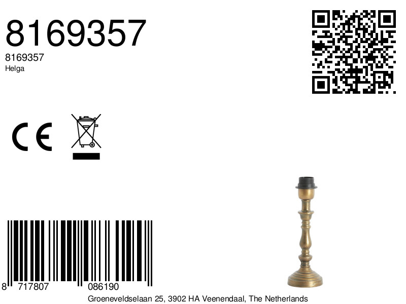 Candélabre doré Light & Living Helga – Image 7