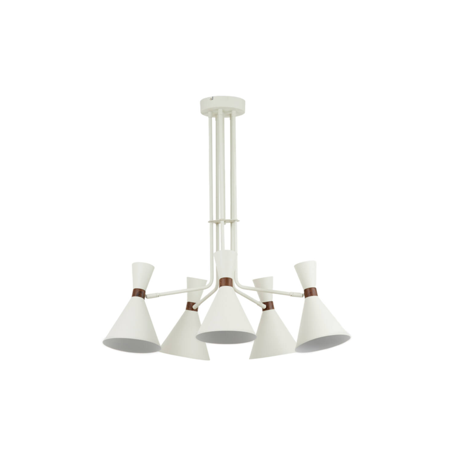 Suspension vintage en métal blanc Light & Living Hoodies