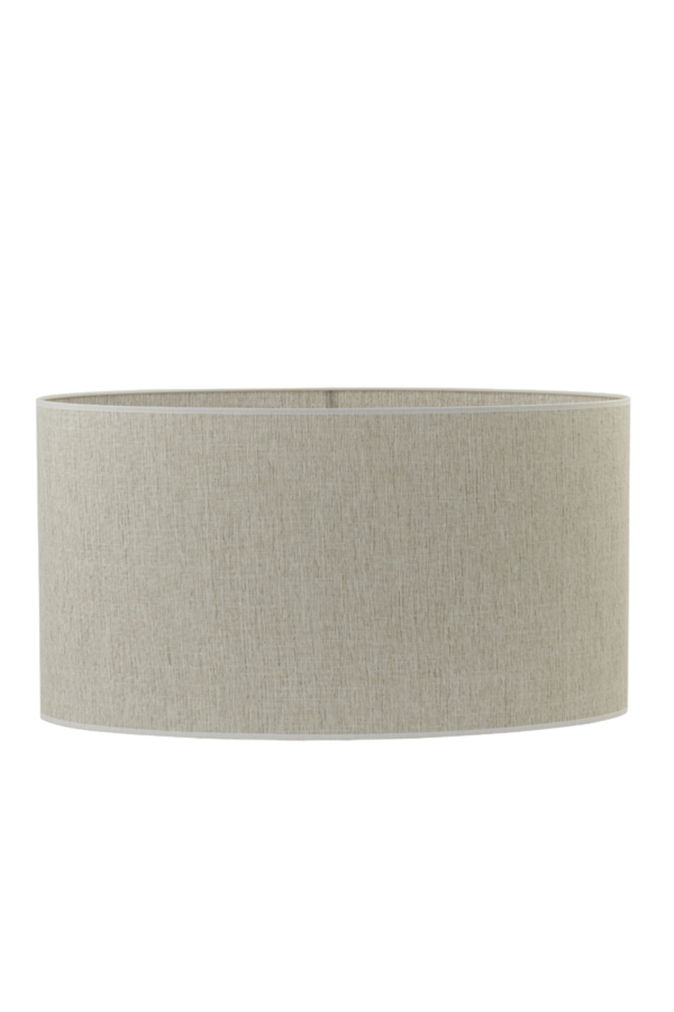 Abat-jour cylindrique en tissu beige Light & Living Breska – Image 2