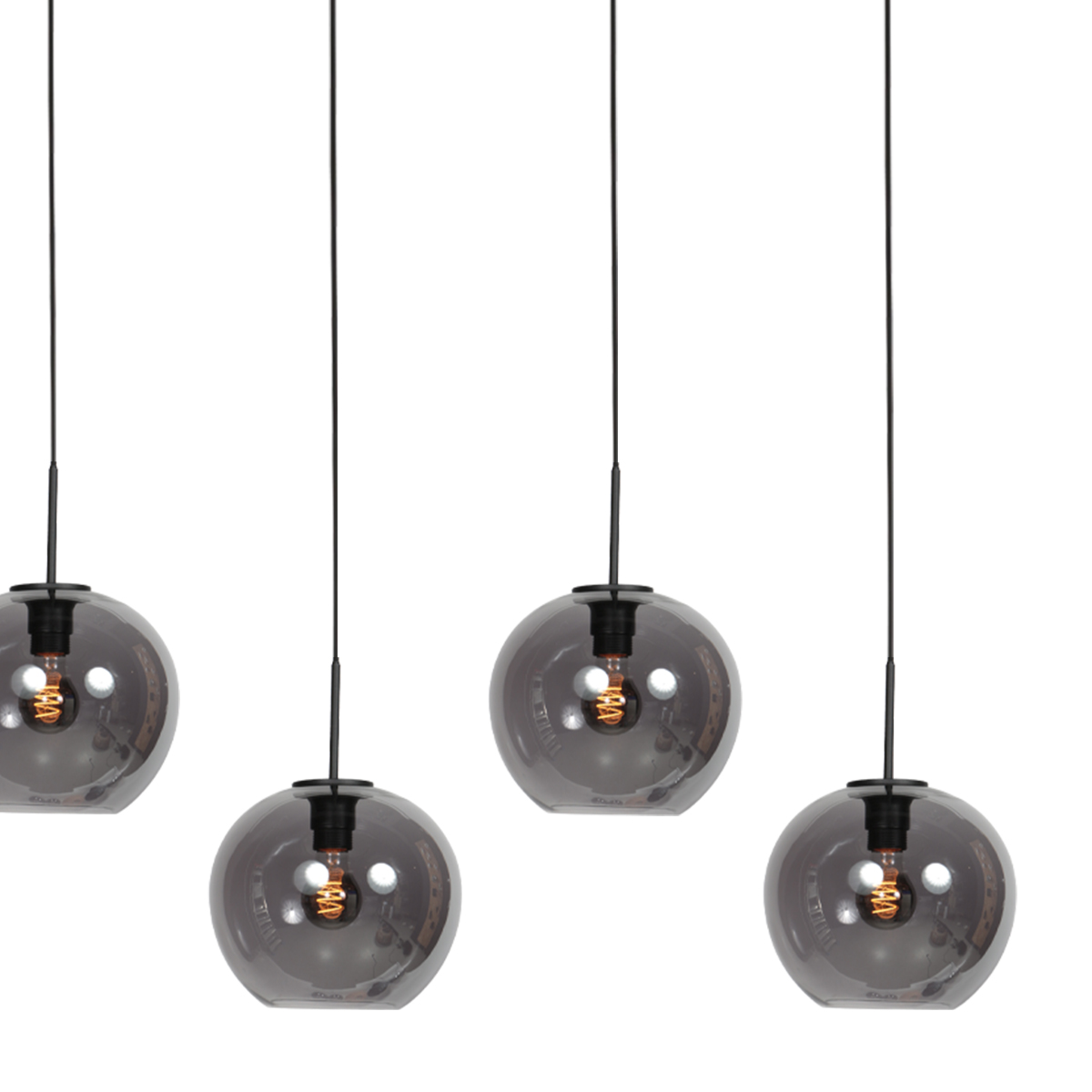 Suspension allongée avec 5 verres fumés ronds Mexlite HaloSwap – Image 7