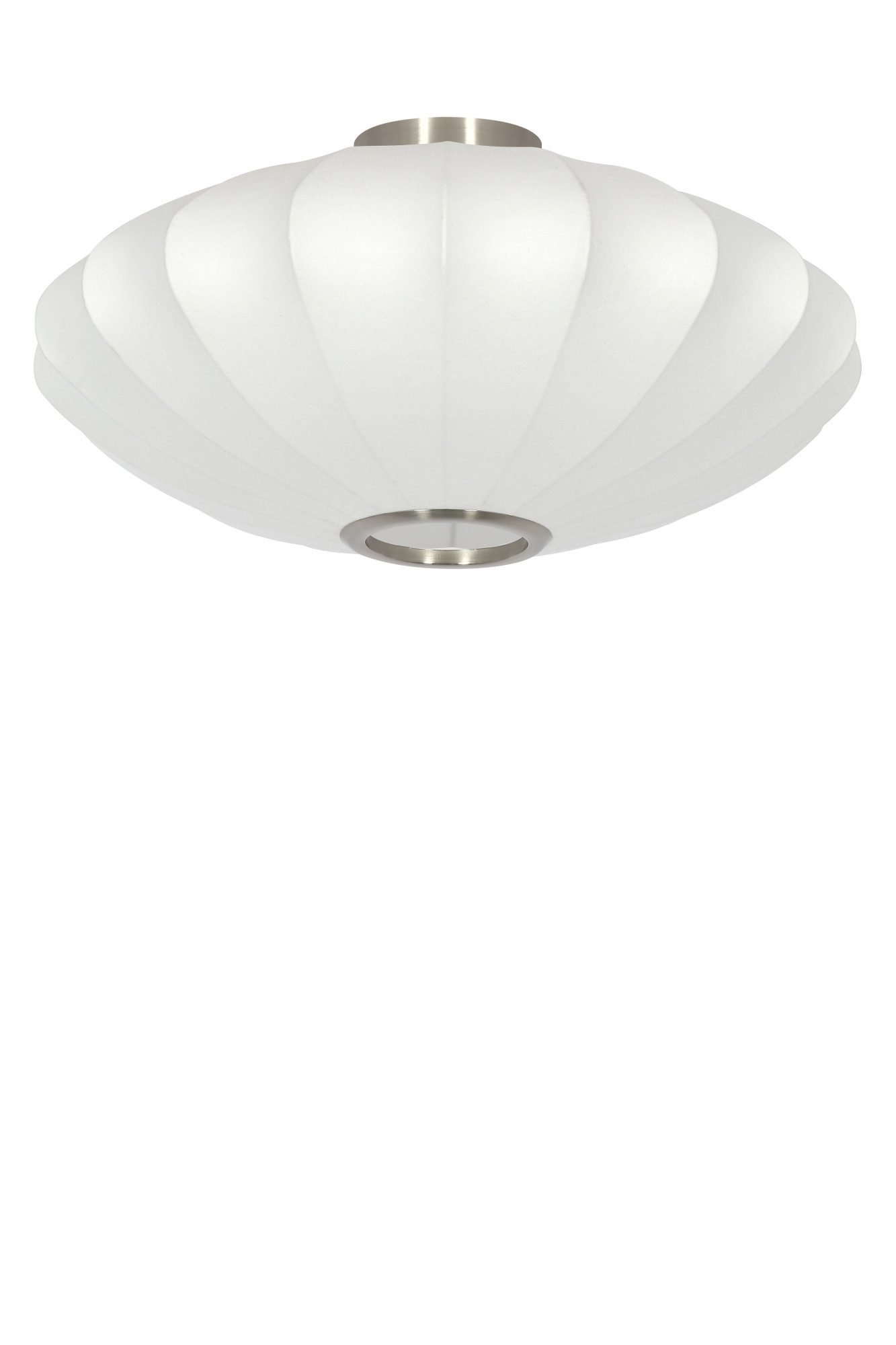 Plafonnier ovale en tissu blanc Light & Living Fay – Image 2
