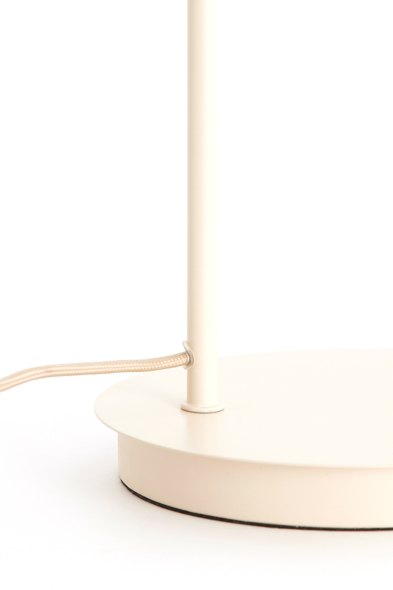 Lampe crème avec abat-jour en verre Light & Living Baylie – Image 6