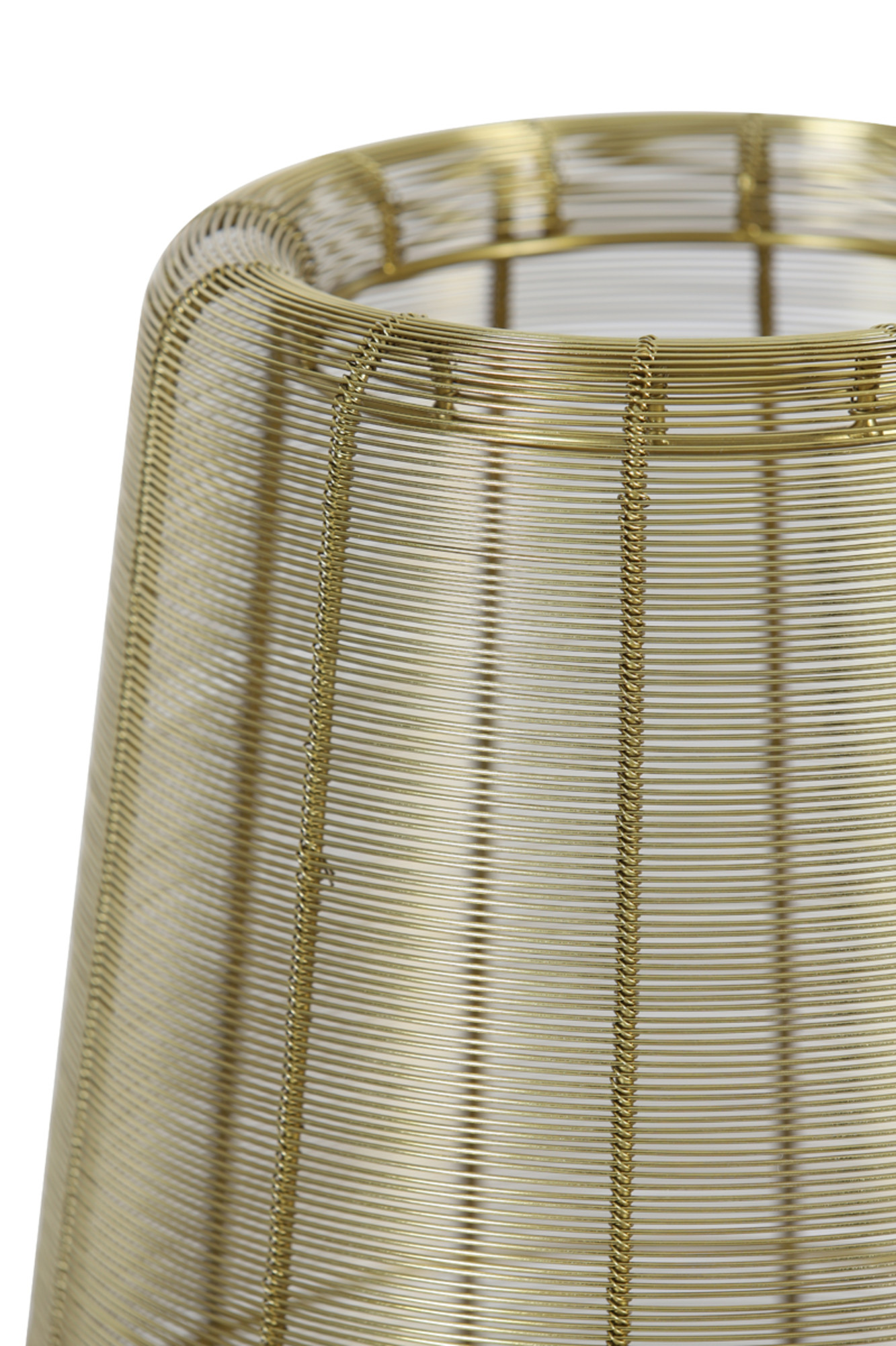 Lampadaire tressé doré Light & Living Adeta – Image 6