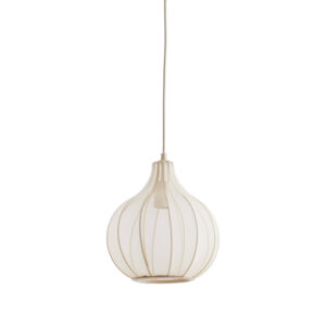 Suspension moderne en tissu beige Light & Living Elati