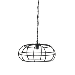 Suspension en fil noir avec structure métallique Light & Living Imelda