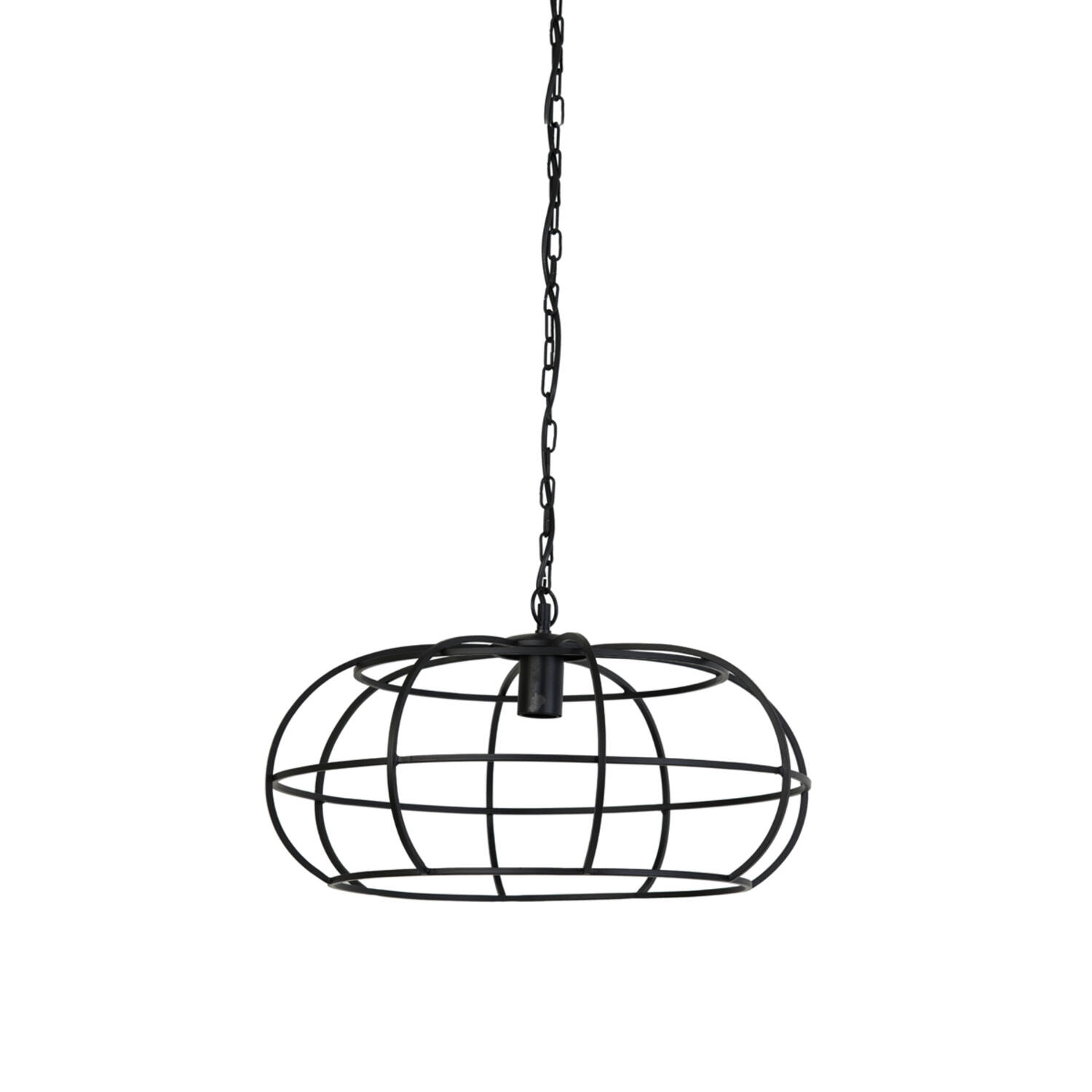 Suspension en fil noir avec structure métallique Light & Living Imelda