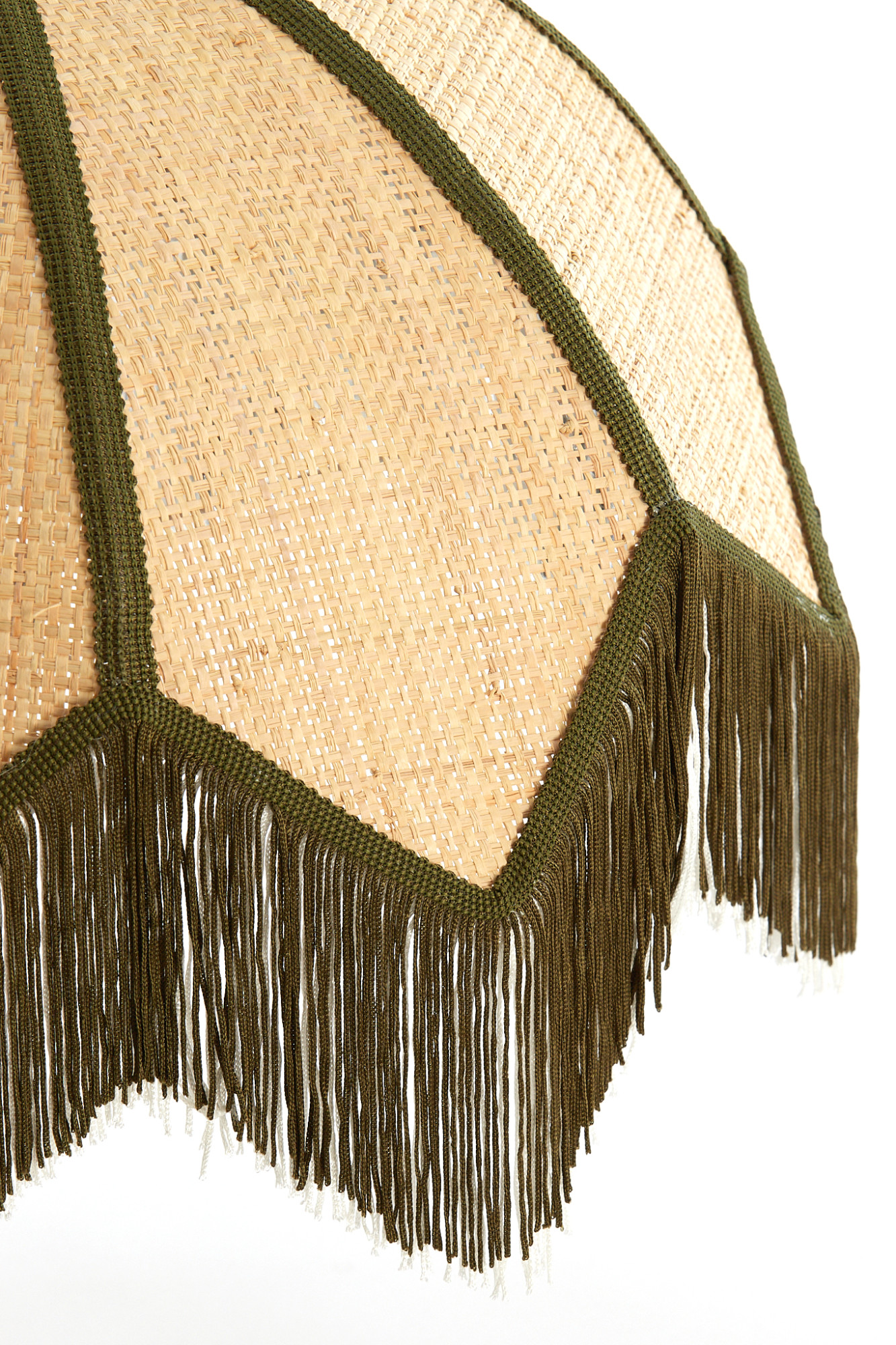 Abat-jour en osier avec des franges Light & Living Sulina – Image 4