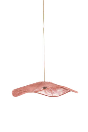 Alternative view of Suspension rose en fil ondulé Light & Living Rafa