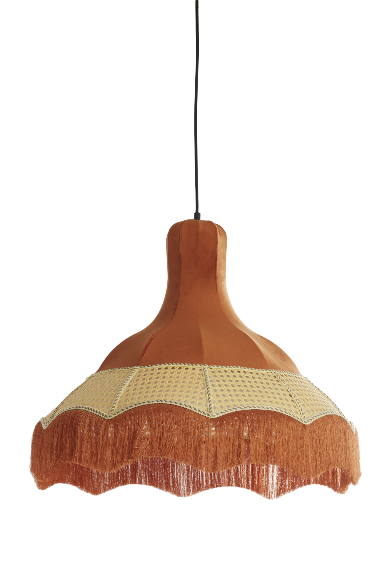 Suspension rétro colorée avec franges Light & Living Mizia – Image 2