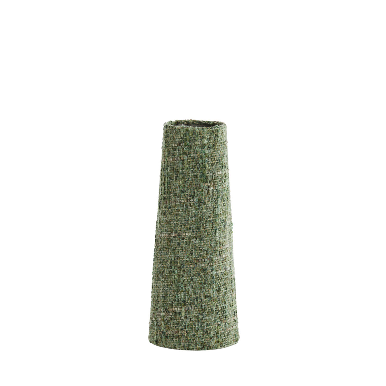 Abat-jour cylindrique en tissu vert Light & Living Osire