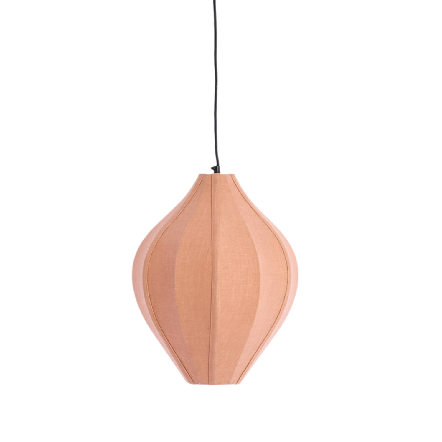 Suspension en lin en forme de goutte Light & Living Pasto
