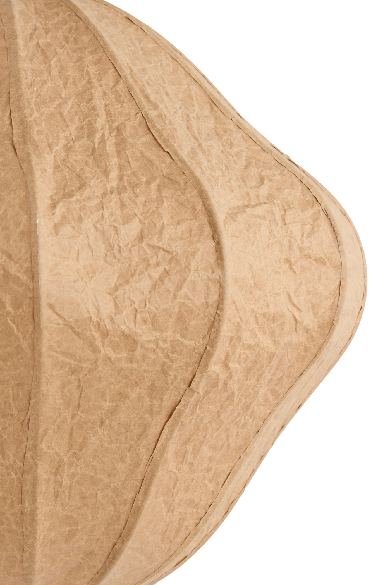 Suspension en papier beige à forme douce Light & Living Sukau – Image 3