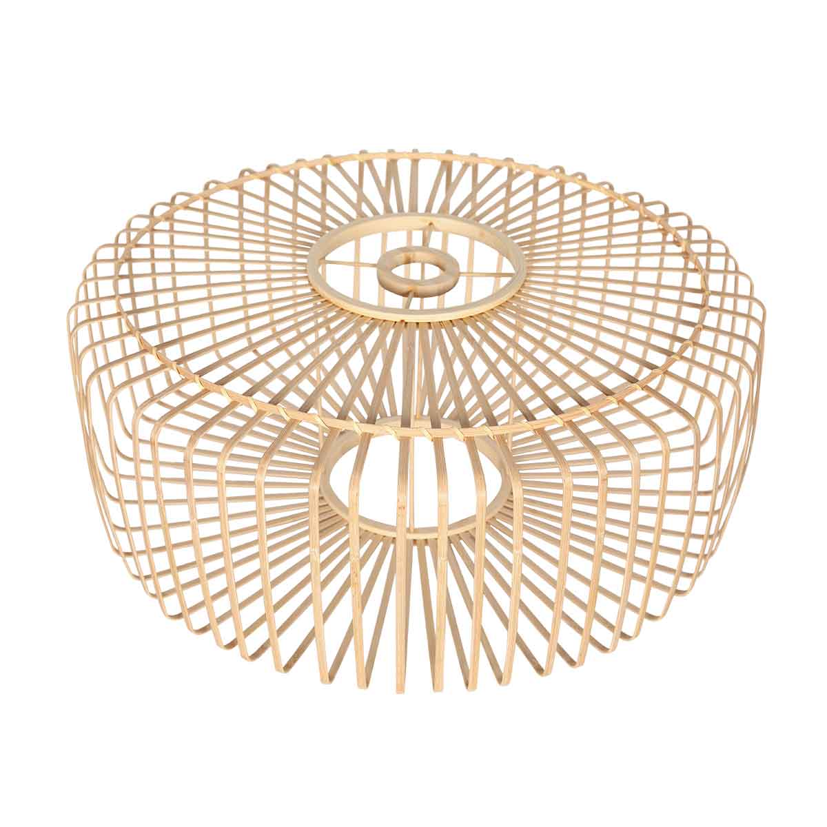 Lampadaire noir avec abat-jour en bambou Anne Lighting ZigZag – Image 5