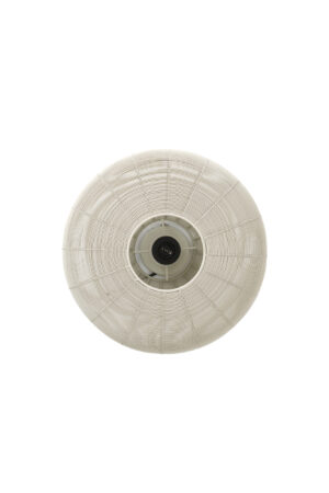 Alternative view of Suspension ronde beige avec abat-jour en fil métallique Light & Living Bahoto