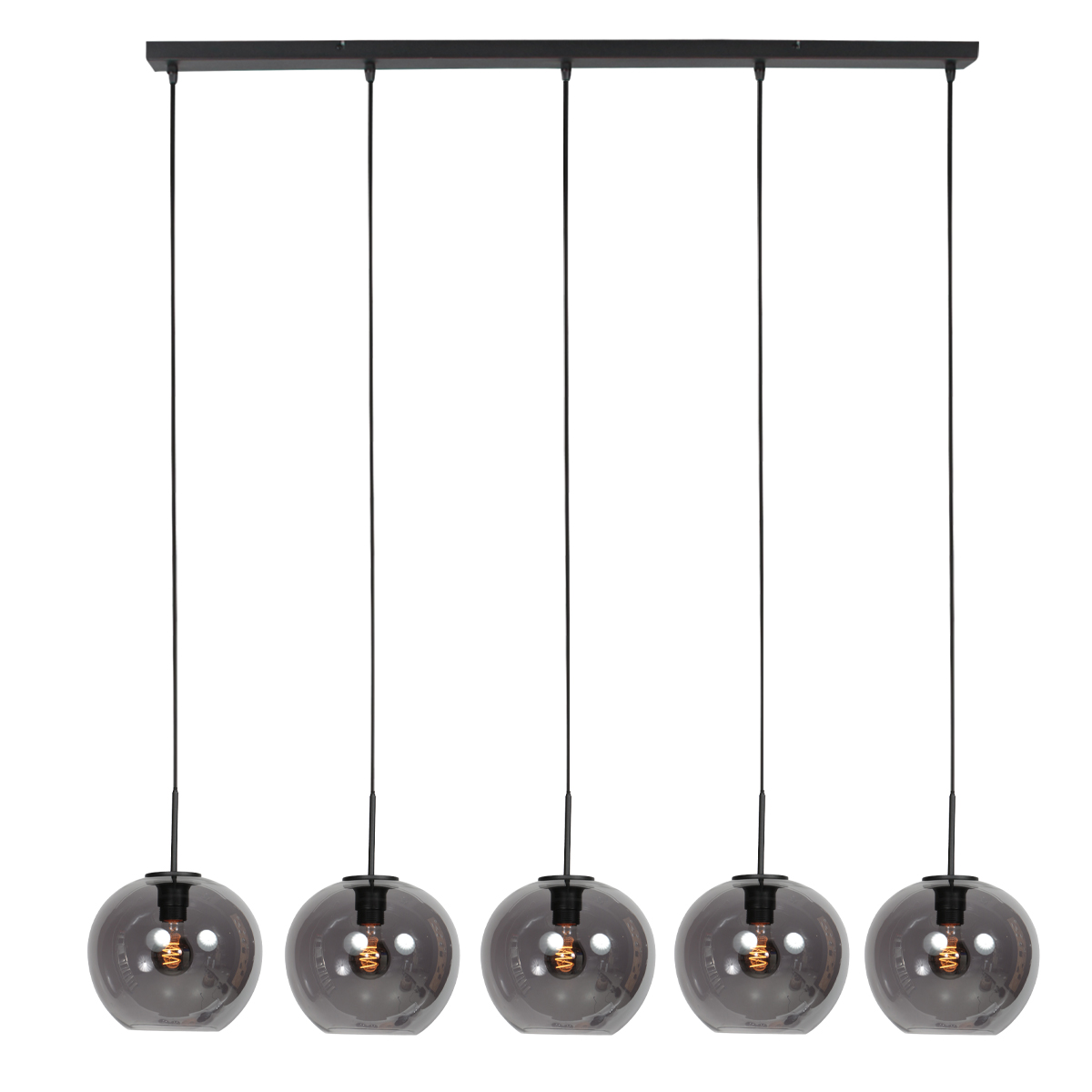 Suspension allongée avec 5 verres fumés ronds Mexlite HaloSwap – Image 6