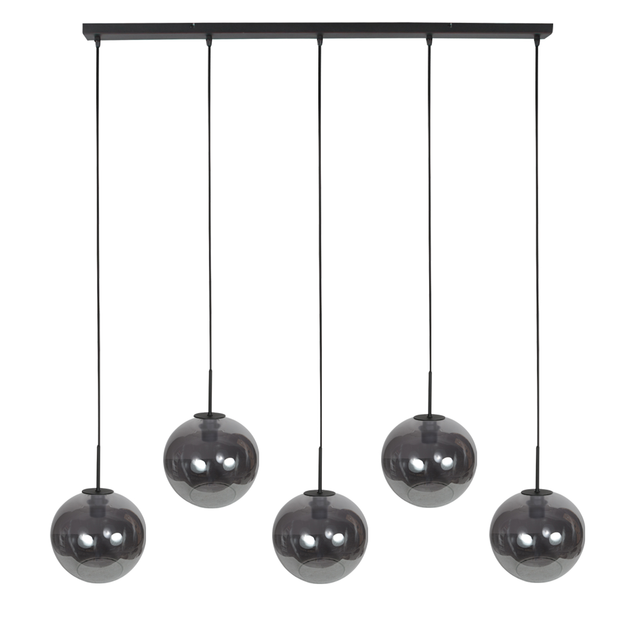 Suspension allongée avec 5 verres fumés ronds Mexlite HaloSwap