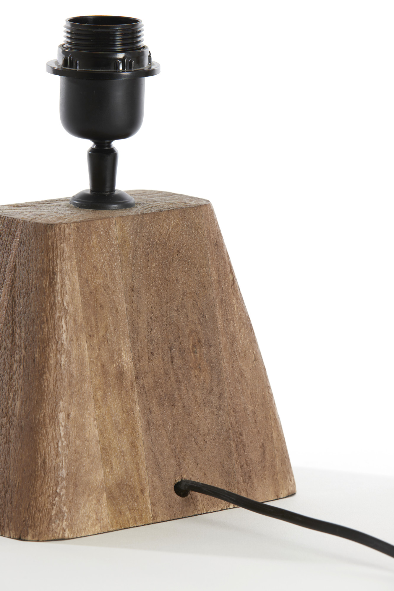 Socle en bois avec douille pour éclairage Light & Living Kardan – Image 5