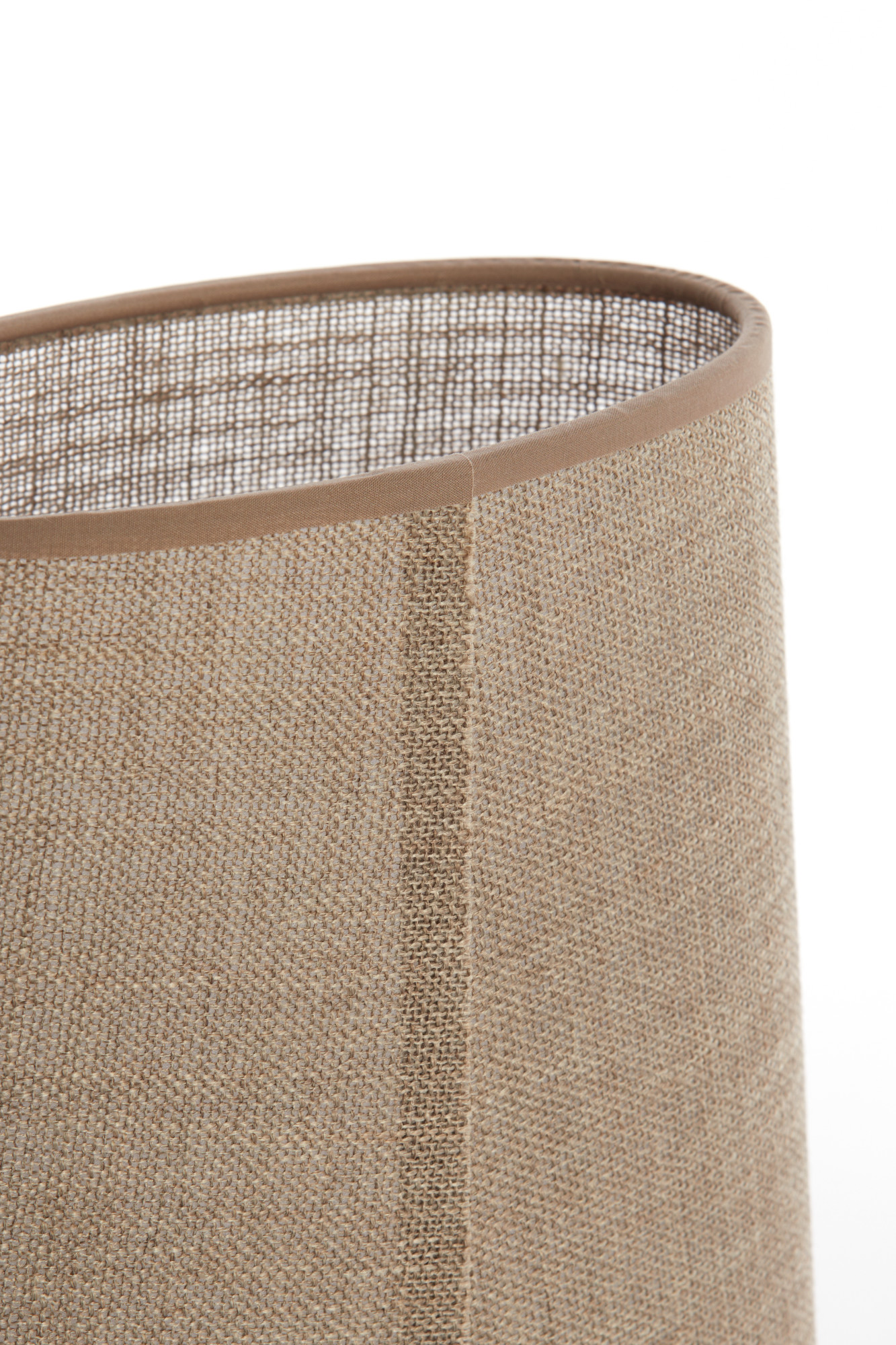 Abat-jour brun en tissu Light & Living Caden – Image 5