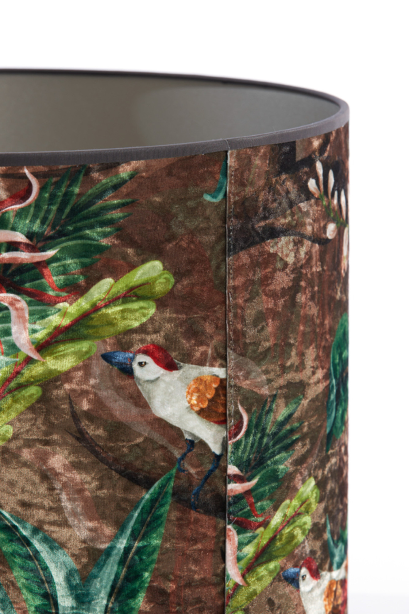 Abat-jour imprimé d'animaux avec des fleurs Light & Living Passaro – Image 4