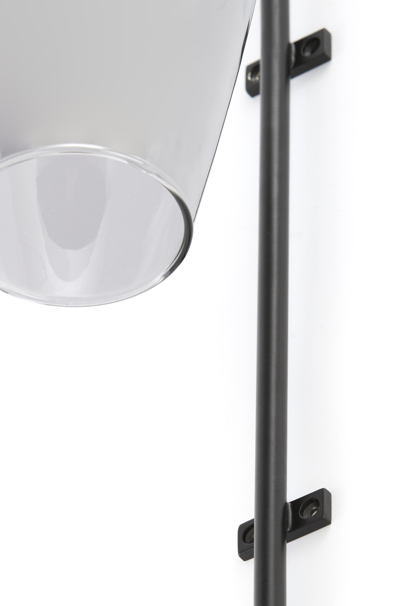 Abat-jour en verre avec détail en métal Light & Living Lukaro – Image 3