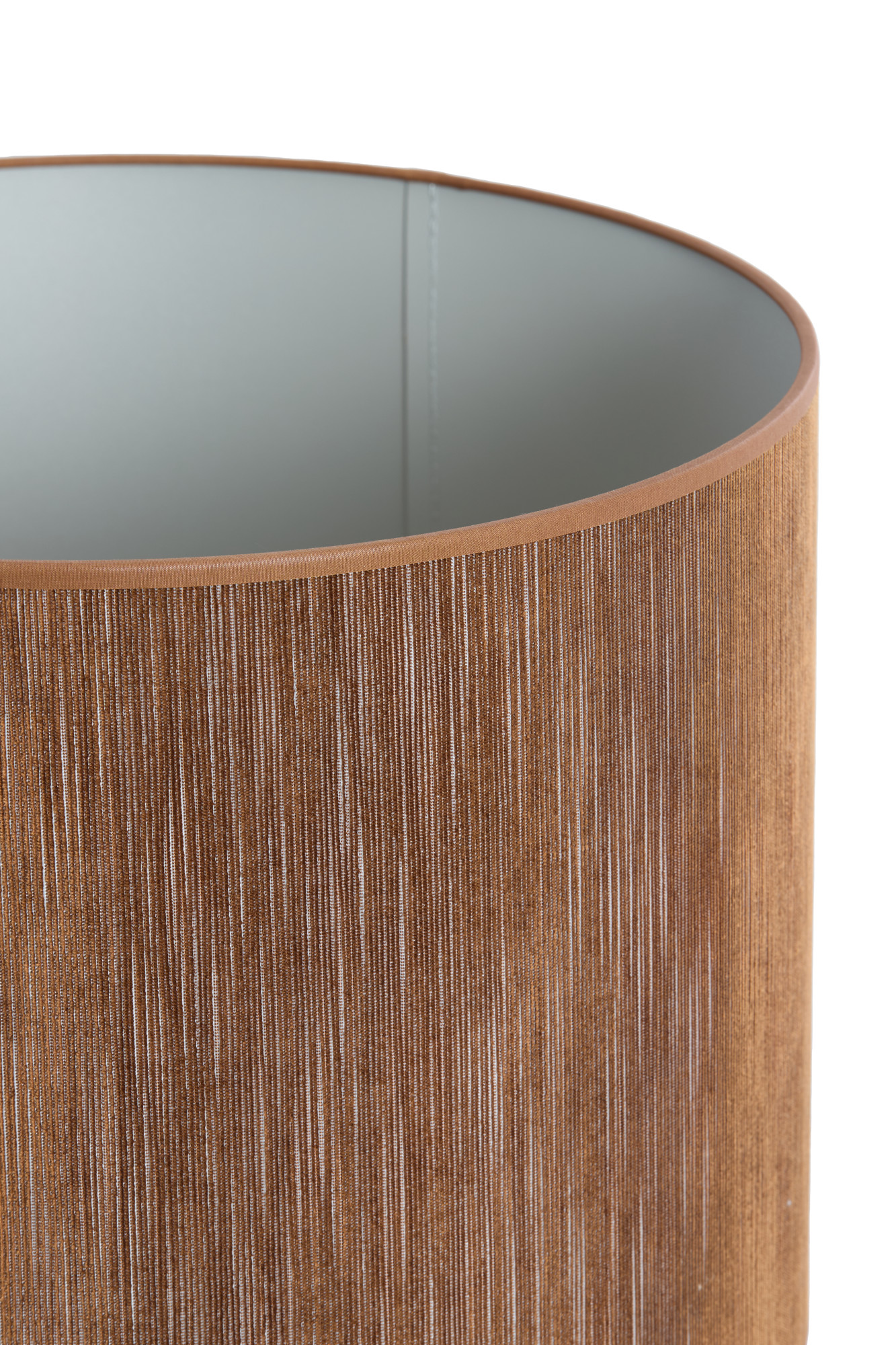 Abat-jour cylindrique de couleur brune Light & Living Penny – Image 3