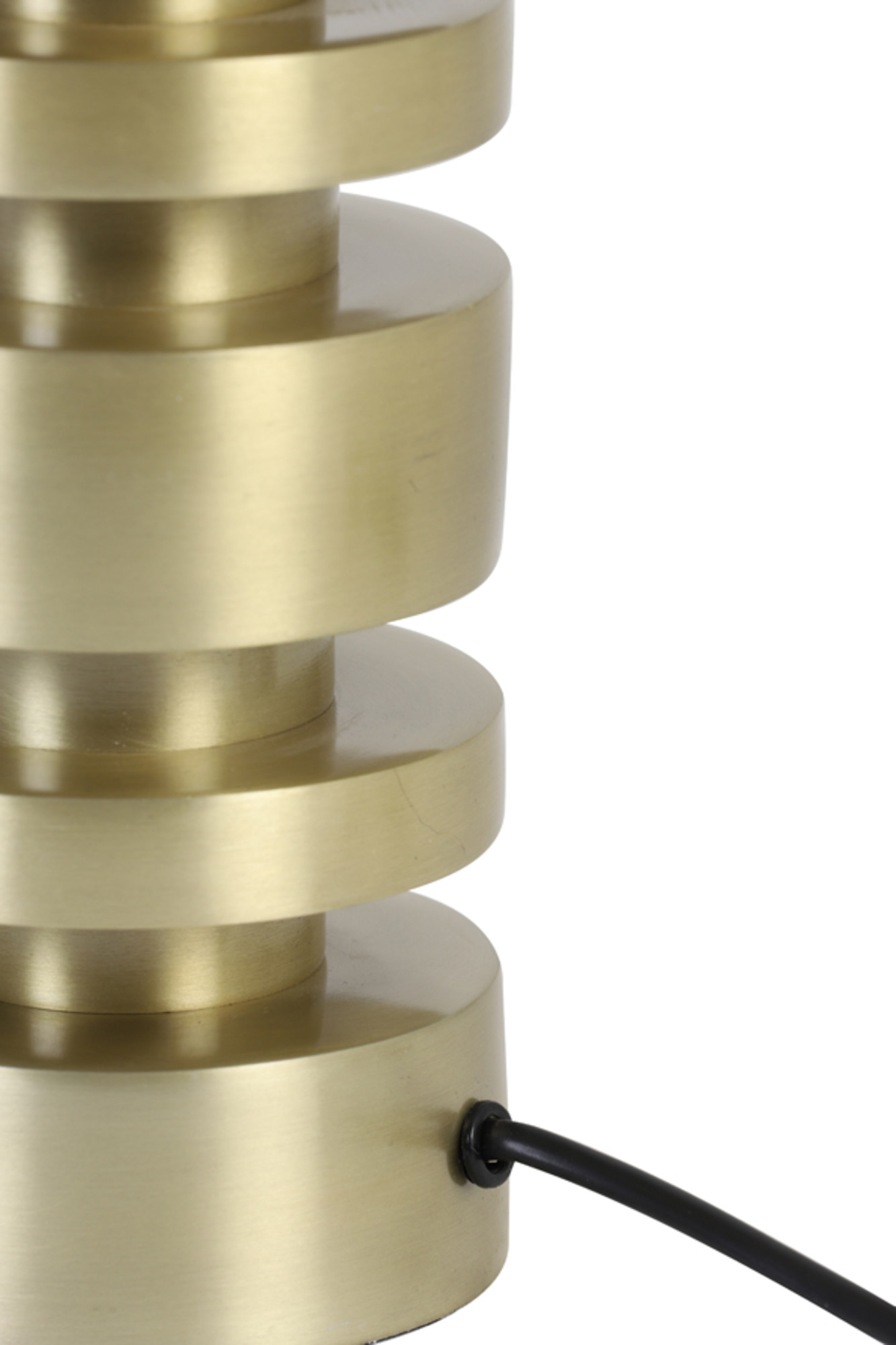 Conception empilable de pied de lampe doré Light & Living Desley – Image 3