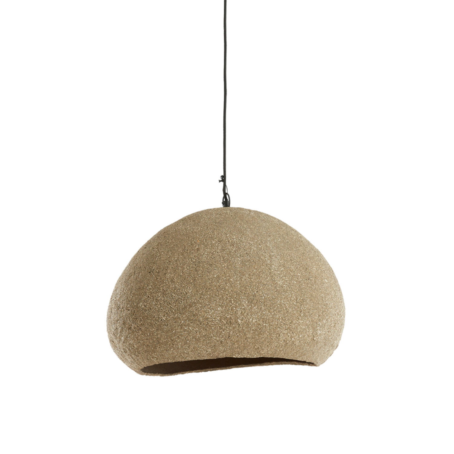 Suspension sphérique en tissu sable Light & Living Celmira