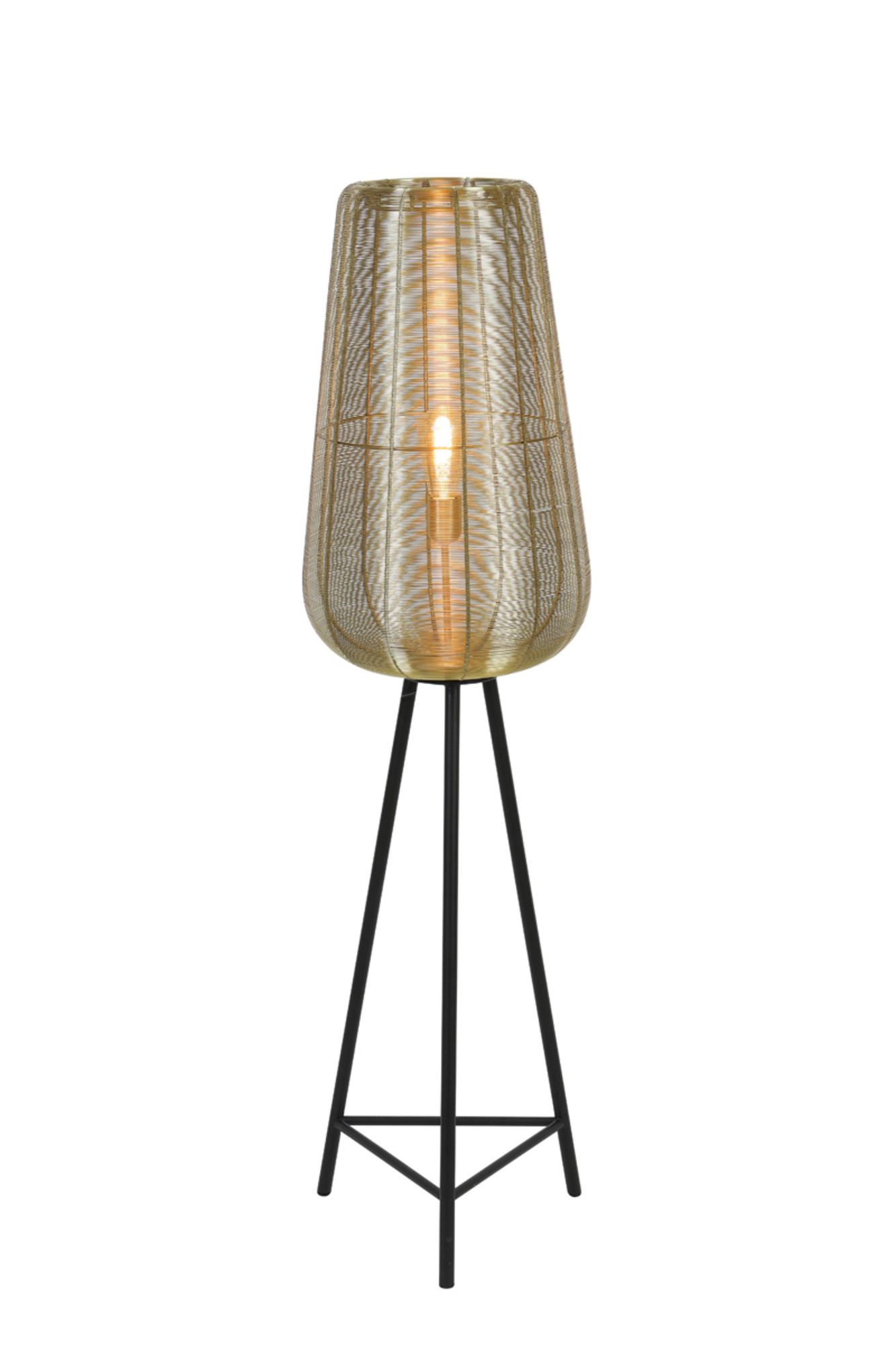 Lampadaire en fil doré avec support Light & Living Adeta – Image 3