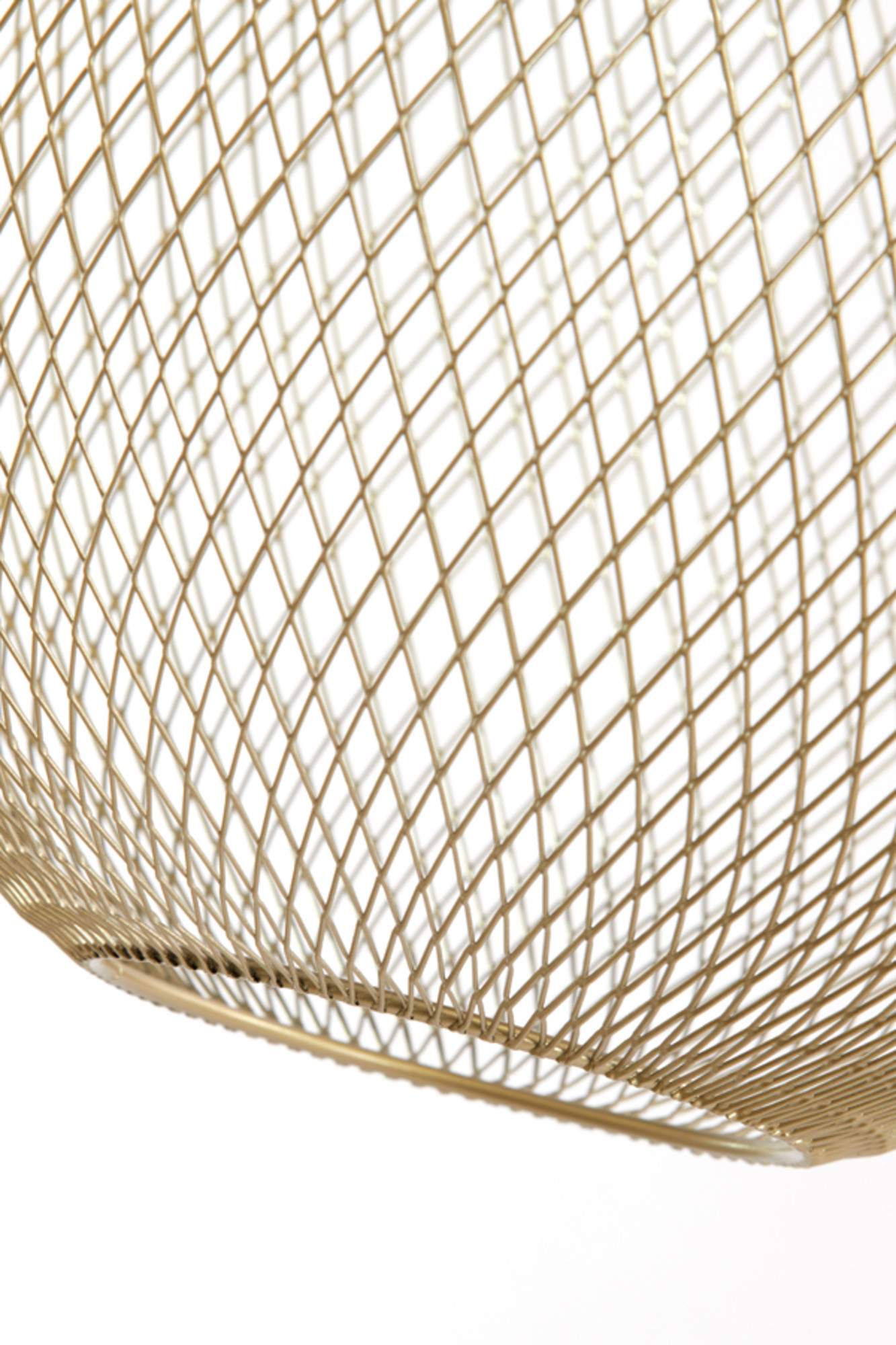 Lamp de sol dorée en métal avec structure en fil Light & Living Moroc – Image 7