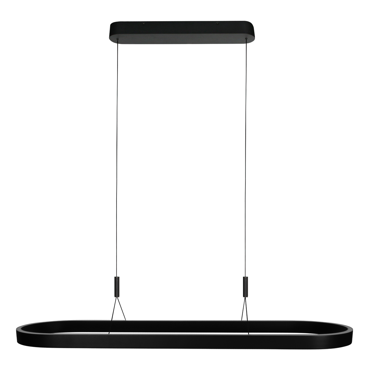 Suspension LED ovale noire avec éclairage haut et bas Steinhauer Mykty – Image 2