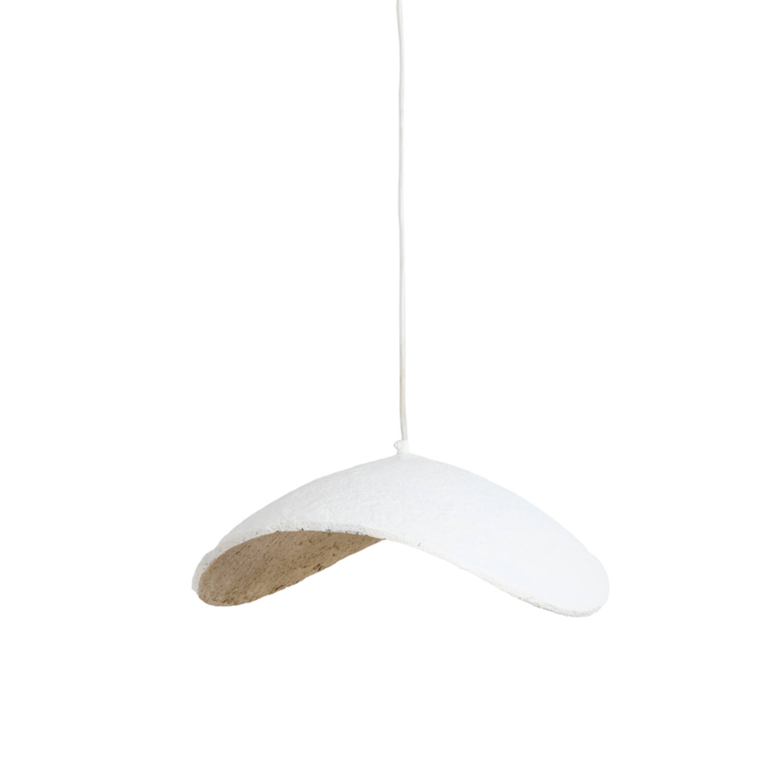 Suspension blanche courbée compacte Light & Living Lonia