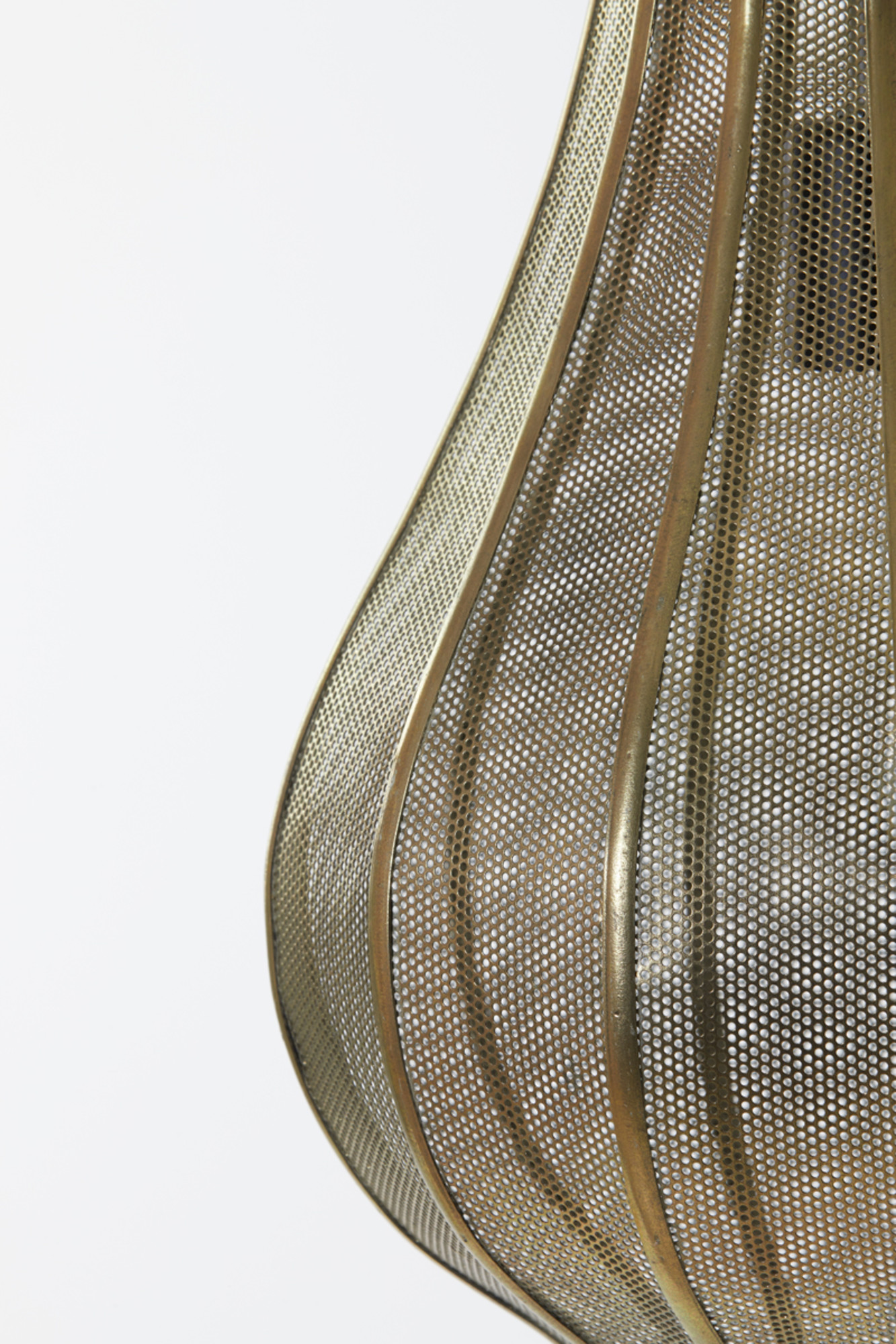 Suspension grillagée dorée en métal Light & Living Micha – Image 6