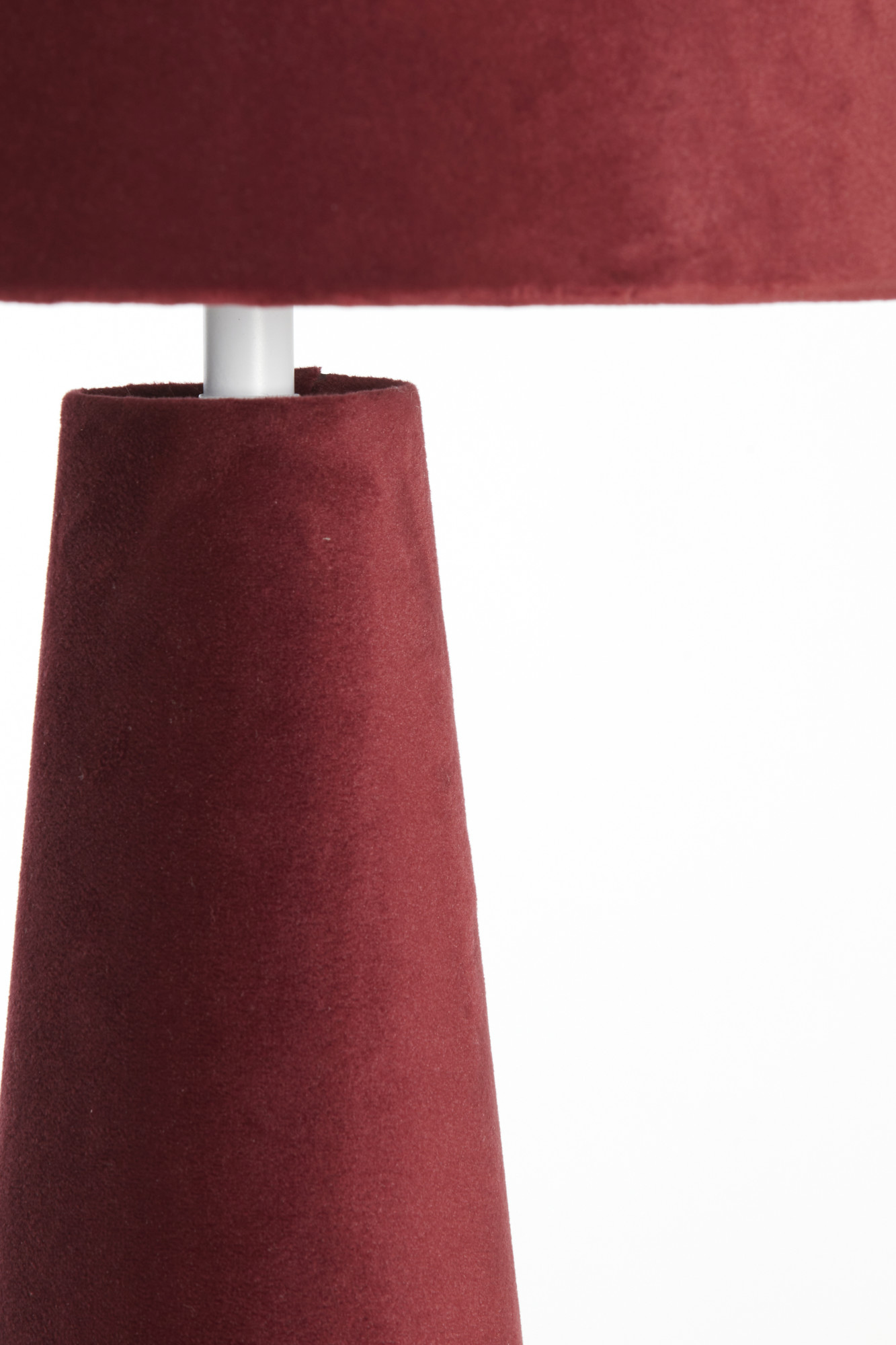 Lampe rouge en velours style rétro Light & Living Devia – Image 5