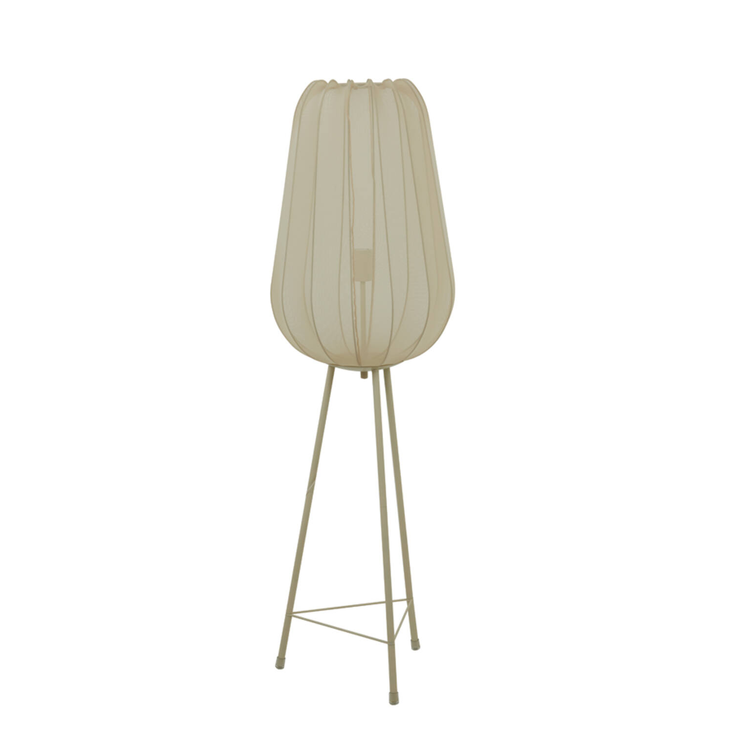 Lampadaire beige sur trépied Light & Living Plumeria