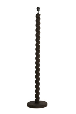 Alternative view of Socle de lampe en bois sombre Light & Living Nanno