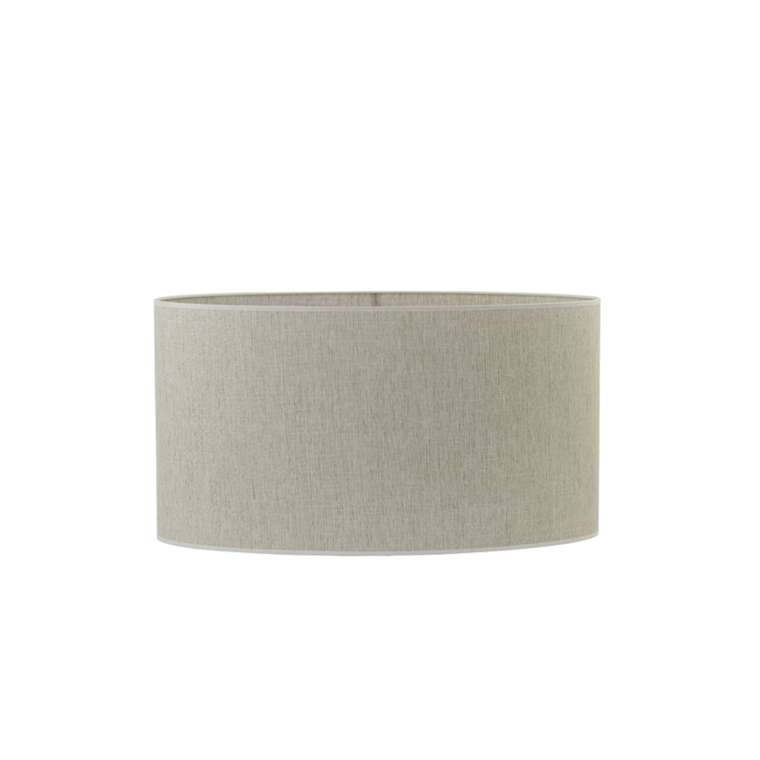 Abat-jour cylindrique en tissu beige Light & Living Breska