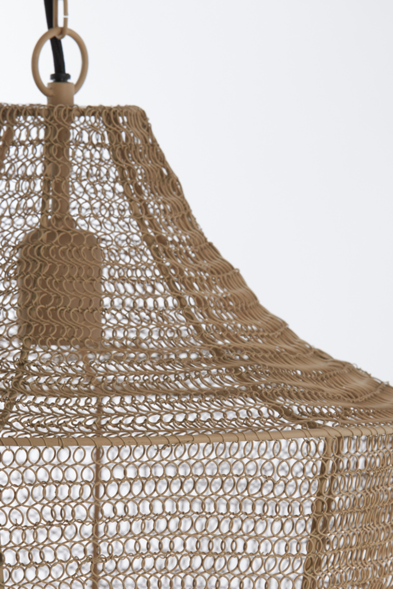 Suspension naturelle en rotin en forme d’abat-jour Light & Living Sharika – Image 5