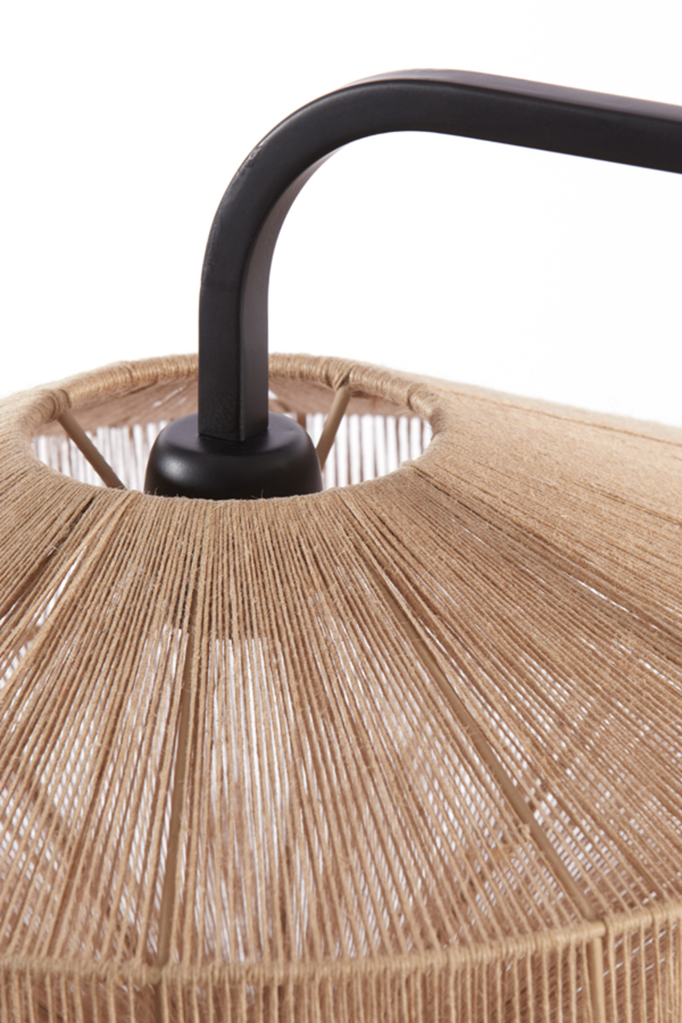 Lampadaire en tissu beige à motif géométrique Light & Living Lyra – Image 7