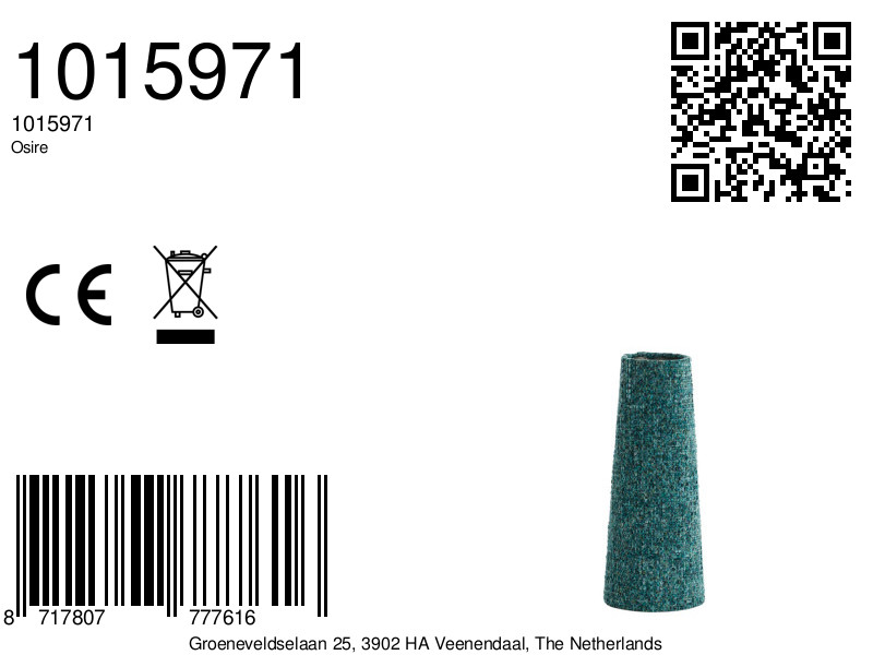 Abat-jour en tissu vert Light & Living Osire – Image 7