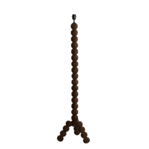 Piètement de lampe en bois en forme de boule Light & Living Veglio