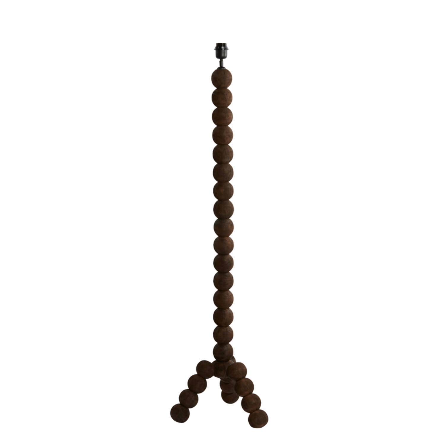 Piètement de lampe en bois en forme de boule Light & Living Veglio