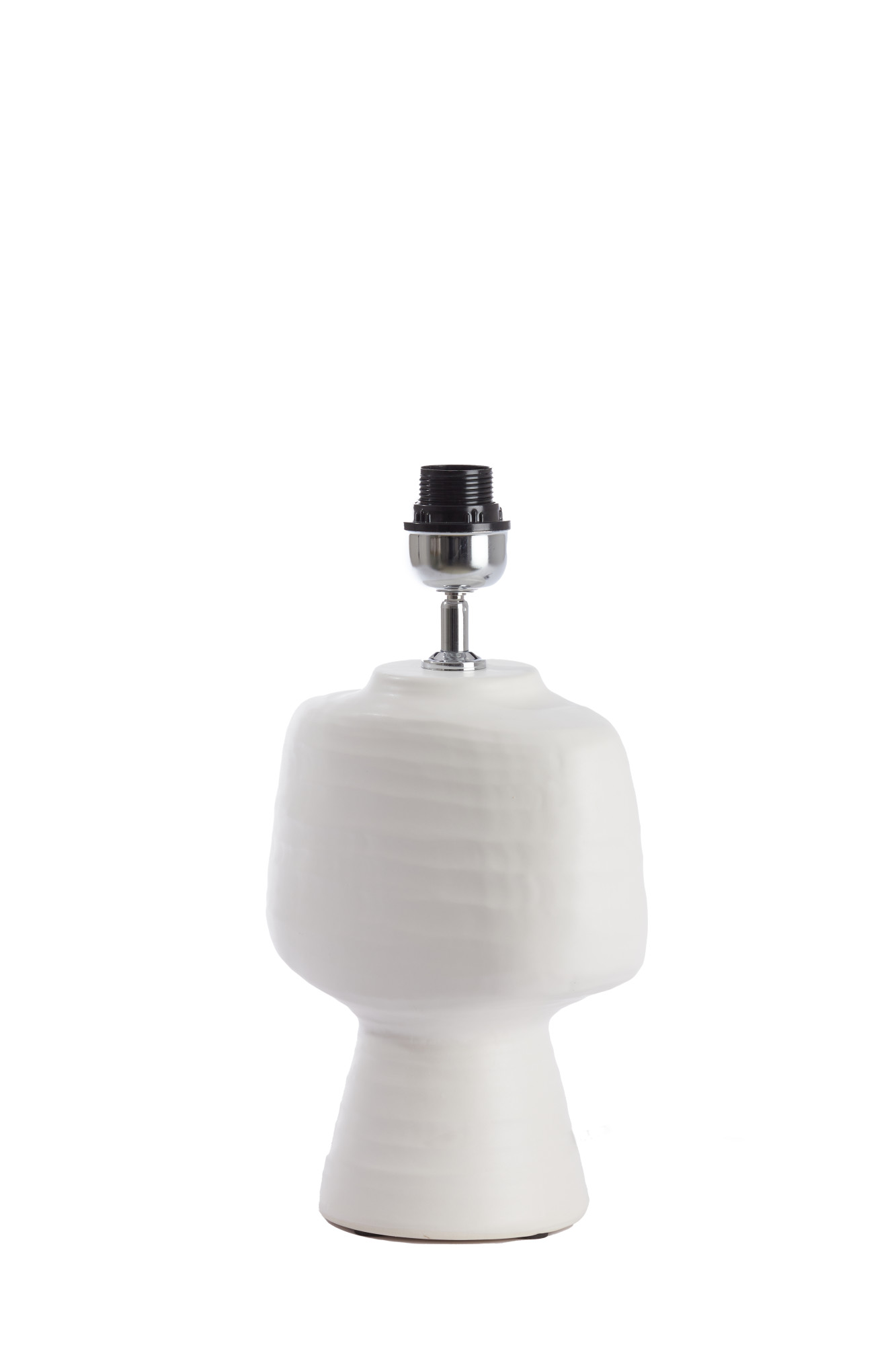 Pied de lampe design en céramique blanche Light & Living Gandoro – Image 3